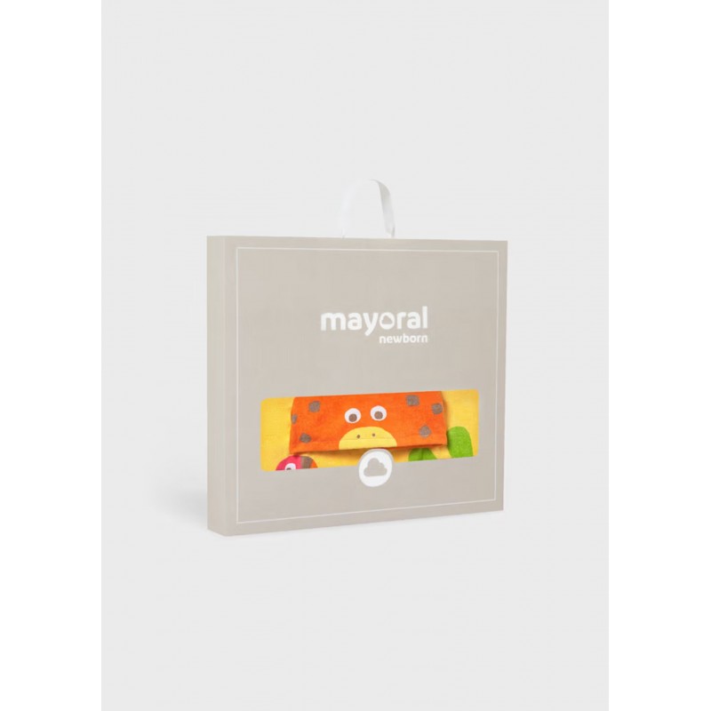 Mayoral Better Cotton Πόντσο Παραλίας Με Κουκούλα Για 0-18 Μηνών Μουσταρδί 26-09113-070