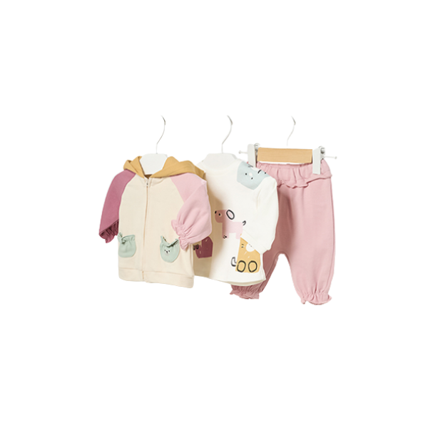 Mayoral Φορμα 3 τεμαχια ροζ ανοιχτό 13-02666-068