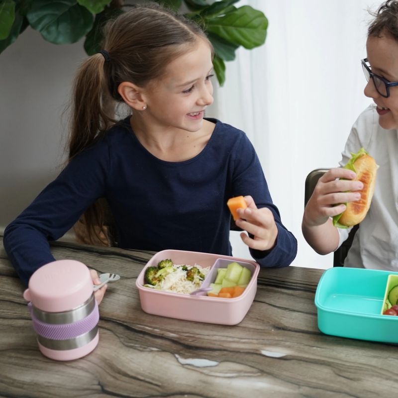 Melii Fidget Θερμός Φαγητού Με Κουταλοπίρουνο 300ml Pink