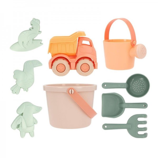 Monneka Σετ Με Κουβαδάκι Για Παραλία 9 τμχ Για 18+ Μηνών Pearl