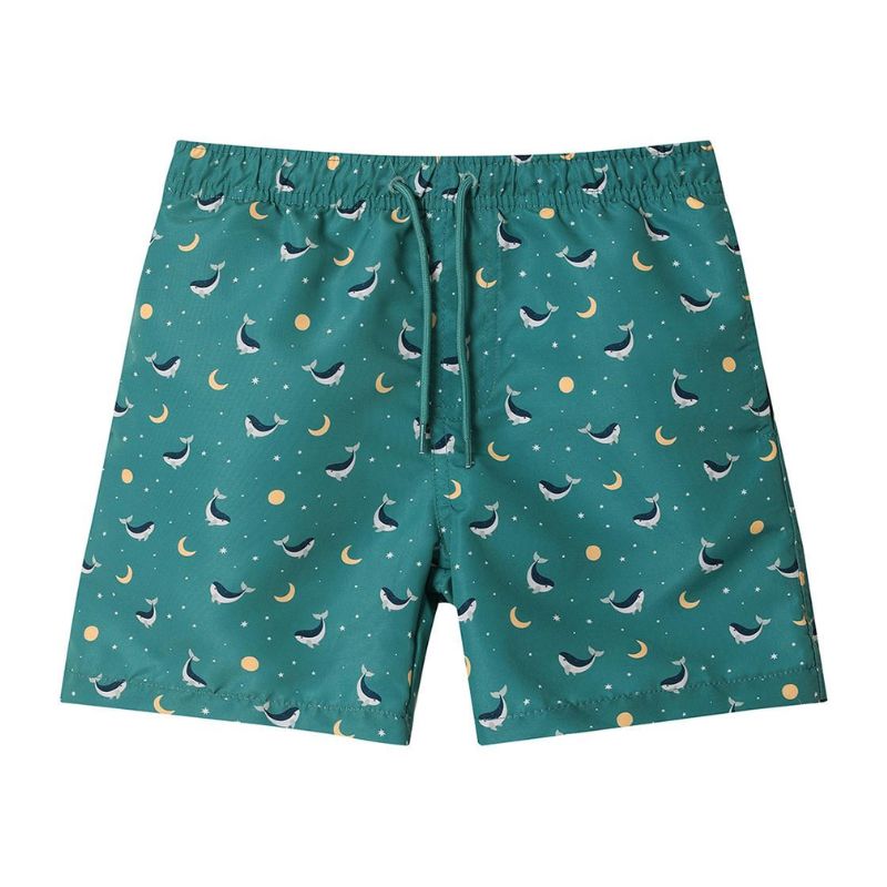 Monneka Μαγιό Βερμούδα Με UPF 50+ Teal Whale