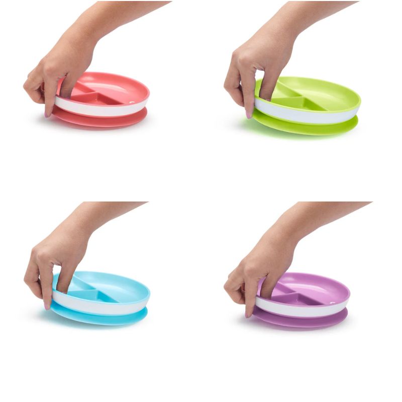 Munchkin Stay Put Παιδικό Πιάτο Με Βεντούζα 1 τμχ Για 6+ Μηνών Σε Διάφορα Χρώματα