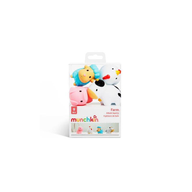 Munchkin Bath Squirts Σετ Παιχνίδια Για Το Μπάνιο 4 τμχ Για 9+ Μηνών Farm