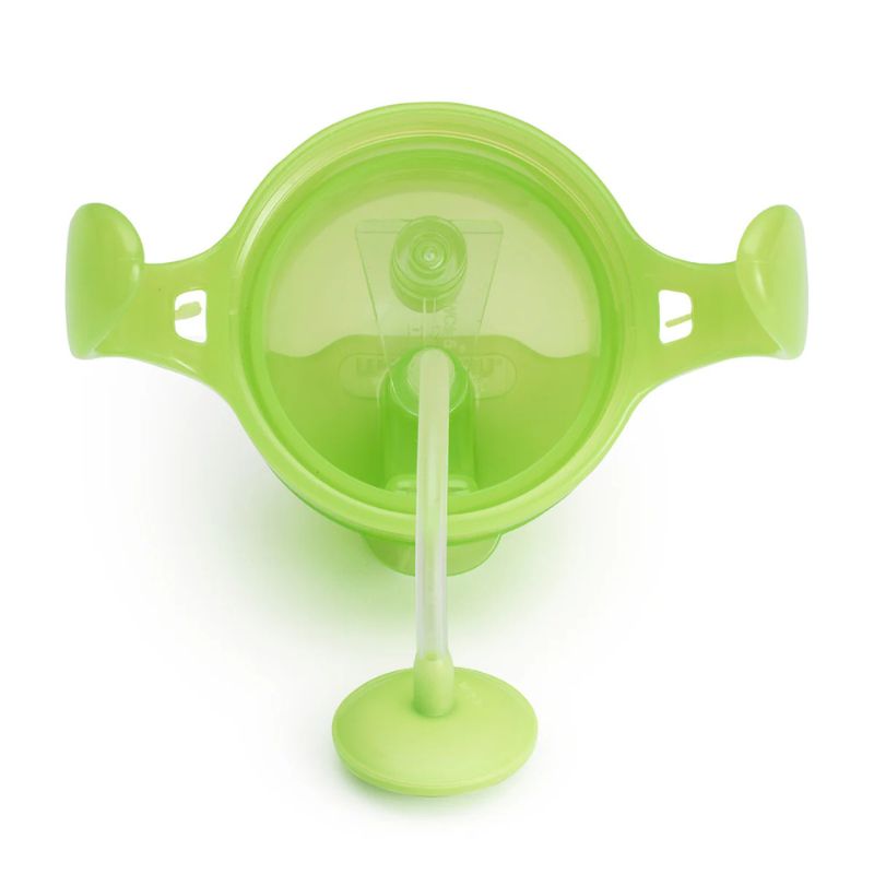 Munchkin Tip & Sip Ποτηράκι Με Καλαμάκι Με Βαρίδιο 207ml Light Green