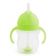 Munchkin Tip & Sip Ποτηράκι Με Καλαμάκι Με Βαρίδιο 207ml Light Green