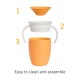 Munchkin Miracle 360° Sippy Cup Εκπαιδευτικό Ποτηράκι 296ml Orange