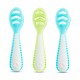 Munchkin Gentle Dip Σετ Κουταλάκια 3 τμχ Για 4+ Μηνών Μπλε-Πράσινο