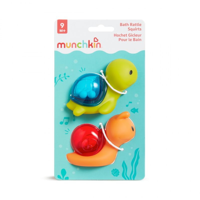 Munchkin Bath Rattle Squirts Σετ Παιχνίδια Μπάνιου 2 τμχ Για 9+ Μηνών