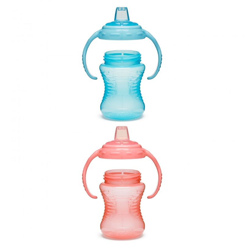 Munchkin Mighty Grip Εκπαιδευτικό Ποτηράκι Με Μαλακό Στόμιο Και Χερούλια Για 6+ Μηνών 240ml Σε Διάφορα Χρώματα