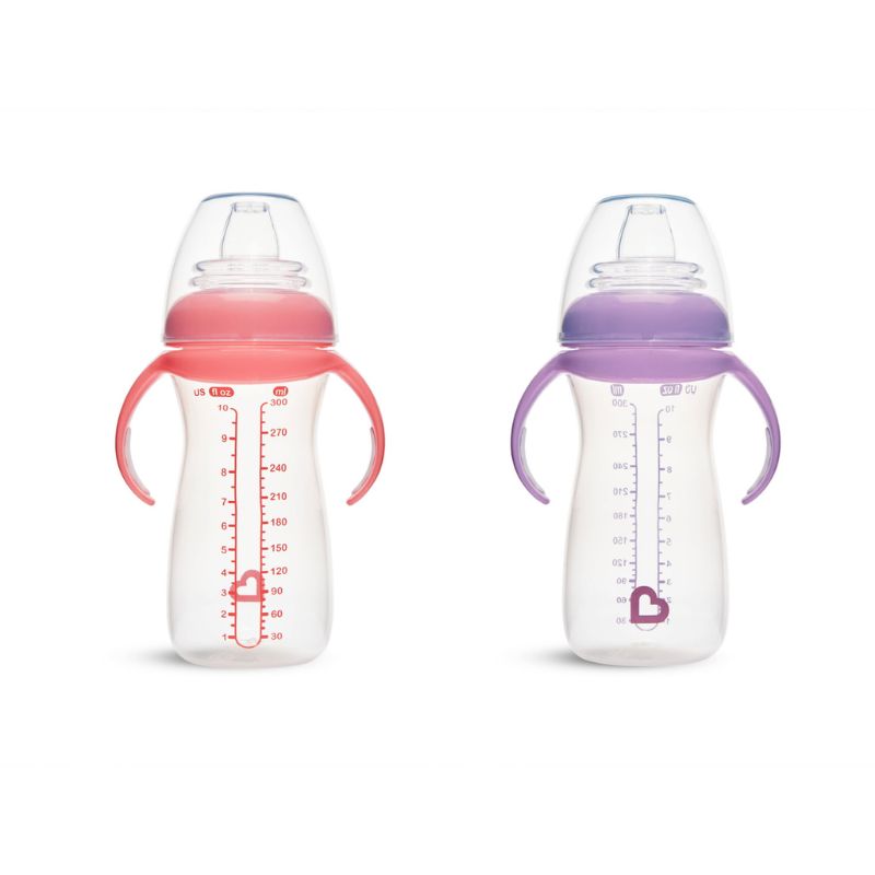 Munchkin Gentle Εκπαιδευτικό Ποτήρι Με Λαβές Μαλακό Στόμιο Για 8+ Μηνών 296ml Σε Διάφορα Χρώματα