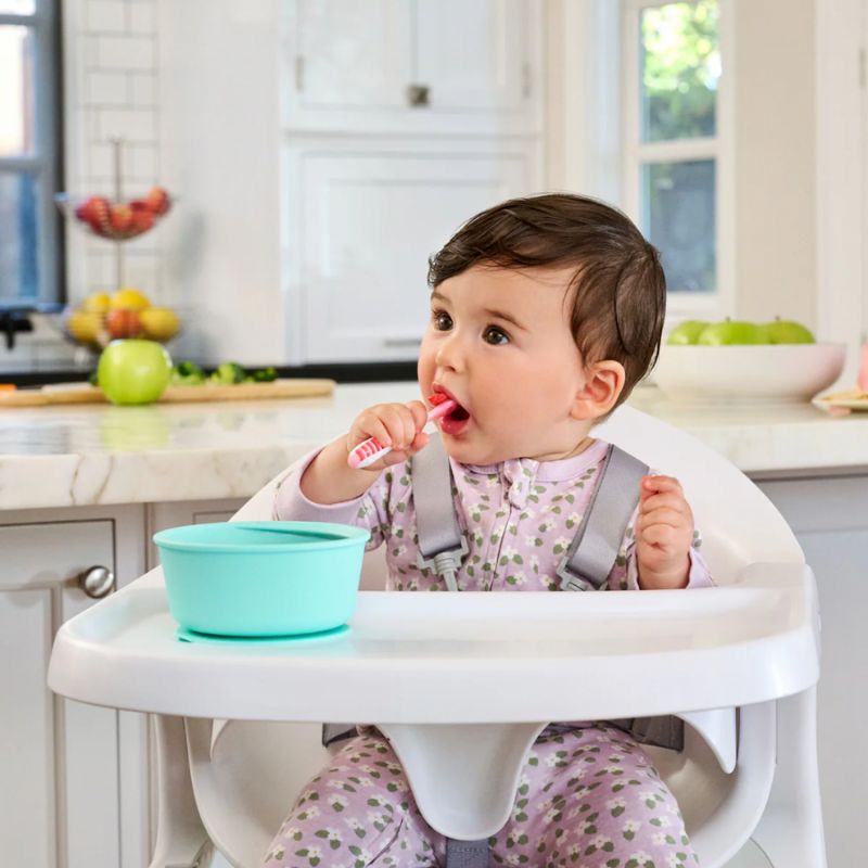 Munchkin Gentle Dip Σετ Κουταλάκια 3 τμχ Για 4+ Μηνών Ροζ-Μωβ