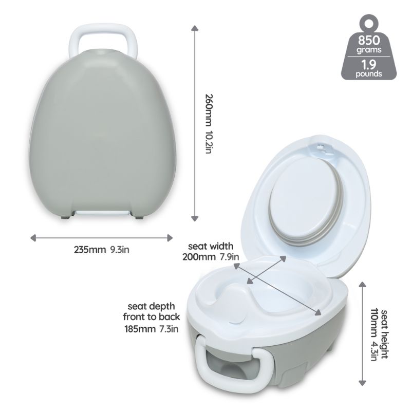 My Carry Potty Φορητό Γιογιό Pearl Grey