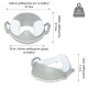 My Carry Potty My Little Trainer Seat Στεφάνι Τουαλέτας Pearl Grey
