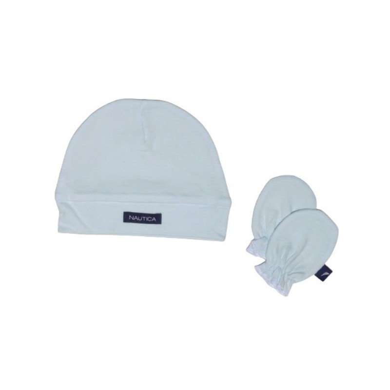 Nautica Σετ Σκουφάκι & 2 Γαντάκια Σιέλ 