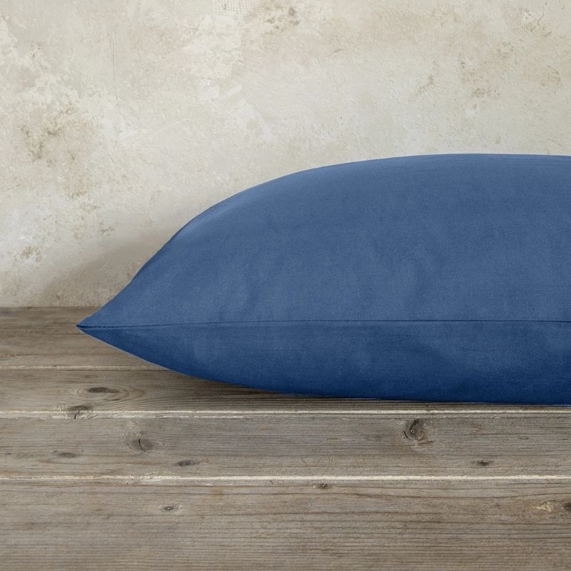 Nima Σετ Μαξιλαροθήκες 2 τμχ 52*72cm Unicolors Dark Denim