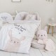 Nima Σετ Παπλωματοθήκη Κούνιας 110*145cm Και Μαξιλαροθήκη 30*40cm Lovely Bunny