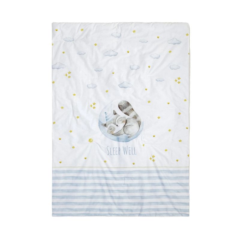 Nima Κουβερλί Κούνιας 100*140cm Sleepy Racoon