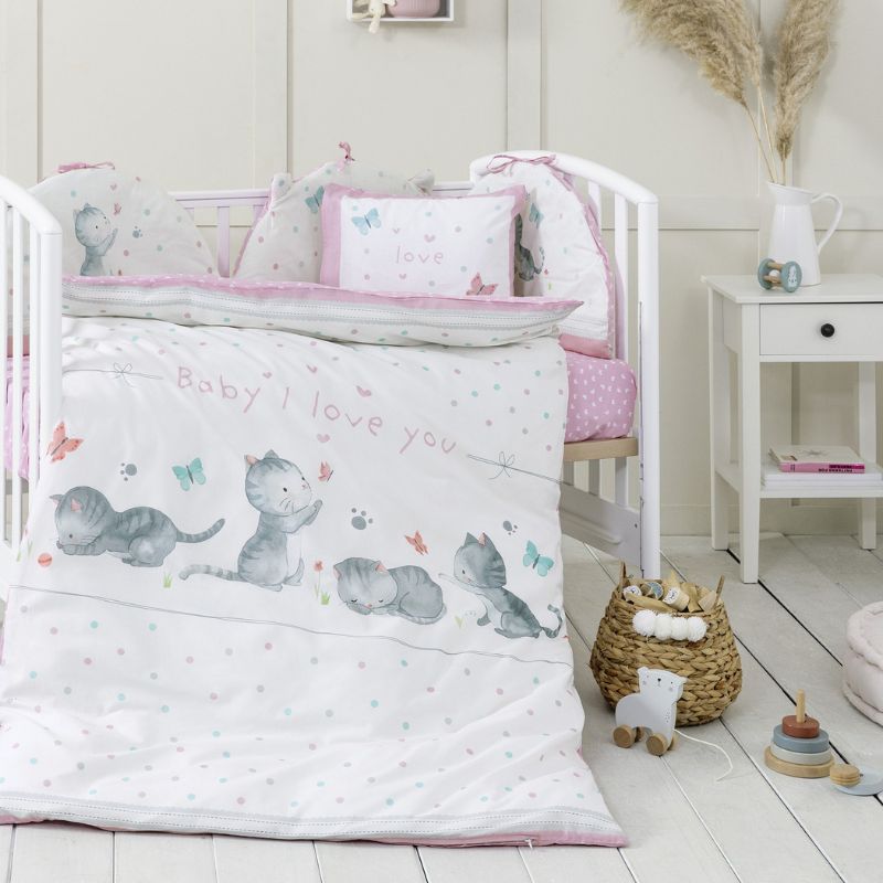 Nima Σετ Σεντόνια Κούνιας 70*140cm Με Λάστιχο & 120*170cm Και Μαξιλαροθήκη 30*40cm Baby Love