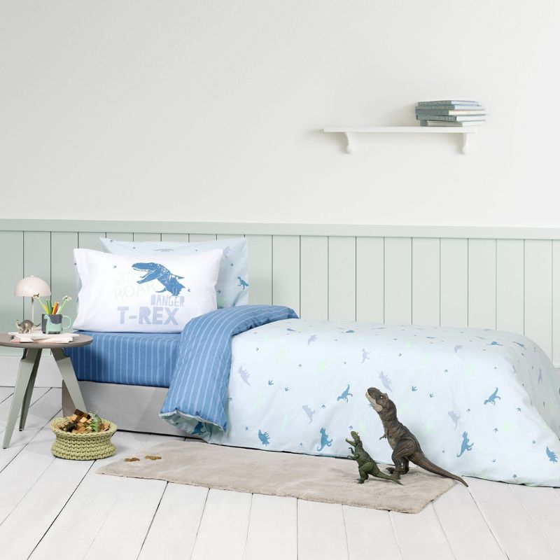 Nima Σετ Σεντόνια Μονά Με Λάστιχο (1 100*200+30cm και 1 170*255cm) 2 τμχ Και 1 Μαξιλαροθήκη 52*72cm Roar