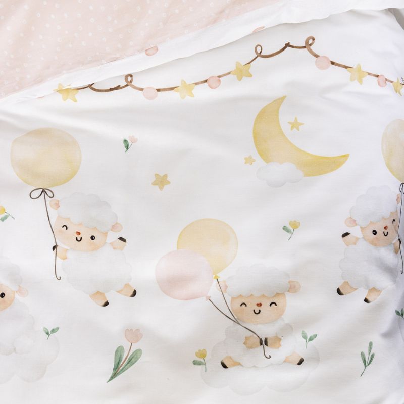 Nima Σετ Σεντόνια Λίκνο 2 τμχ 70cm * 110cm Little Sheep