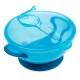 Nuby Easy Go Σετ Μπολ Φαγητού Με Βεντούζα, Καπάκι Και Κουτάλι Για 6+ Μηνών 400ml Blue