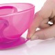 Nuby Easy Go Σετ Μπολ Φαγητού Με Βεντούζα, Καπάκι Και Κουτάλι Για 6+ Μηνών 400ml Pink