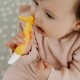 Nuby Σιλικονούχο Μασητικό Για 3+ Μηνών Banana