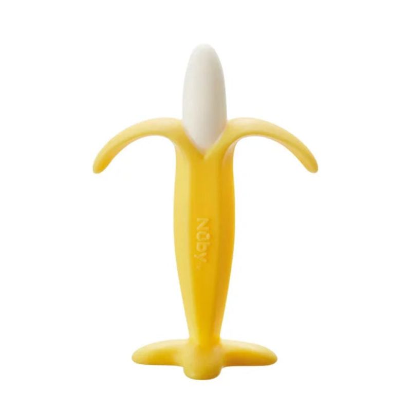 Nuby Σιλικονούχο Μασητικό Για 3+ Μηνών Banana