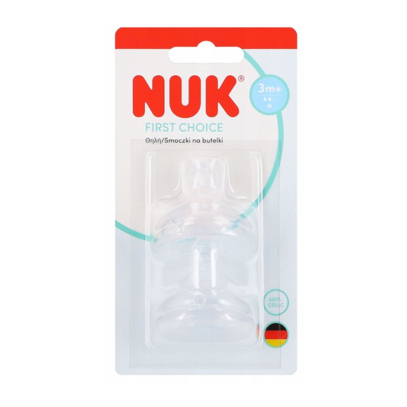Nuk First Choice Σετ Σιλικονούχες Θηλές 2 τμχ Για 3+ Μηνών M