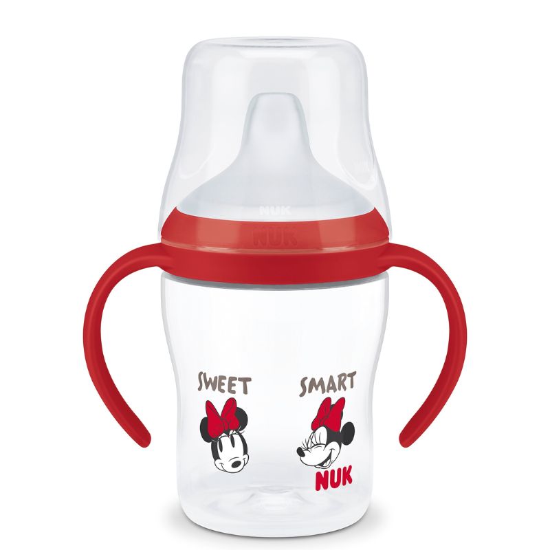 Nuk Perfect Match Εκπαιδευτικό Ποτηράκι Με Μαλακό Στόμιο Και Λαβές Για 6+ Μηνών 150ml Minnie