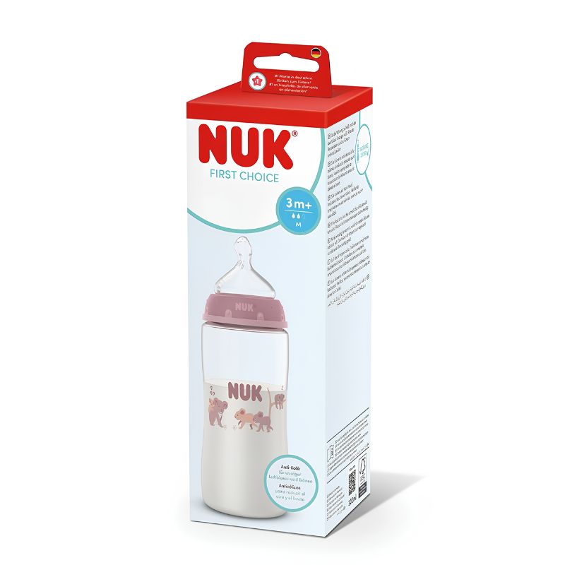 Nuk First Choice Πλαστικό Μπιμπερό Με Σιλικονούχα Θηλή Για 3+ Μηνών 300ml Koala