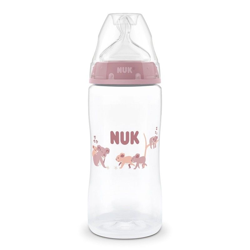 Nuk First Choice Πλαστικό Μπιμπερό Με Σιλικονούχα Θηλή Για 3+ Μηνών 300ml Koala