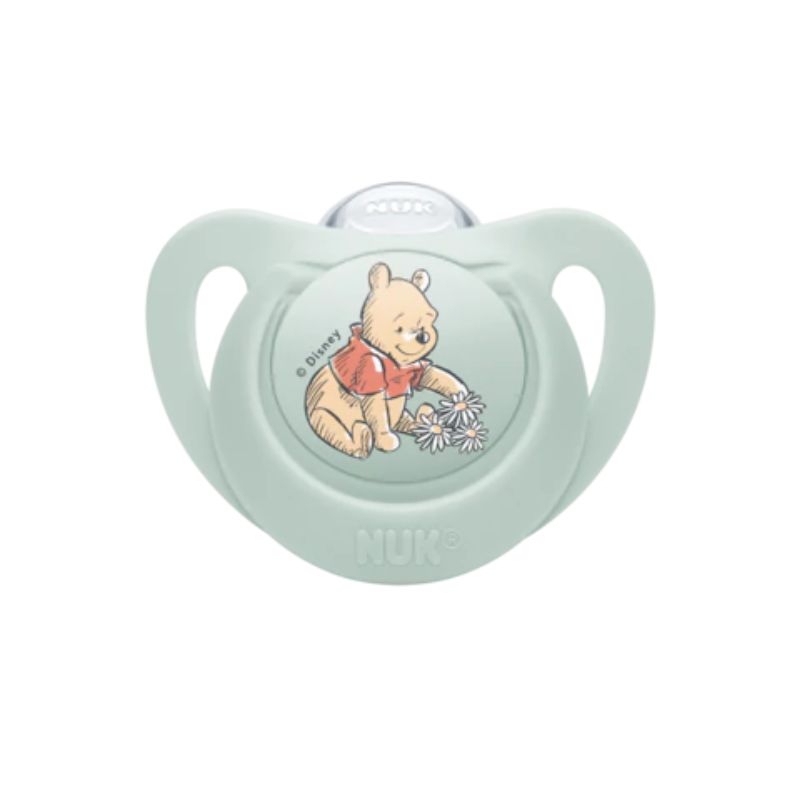 Nuk Disney Baby Star Winnie Πιπίλα Σιλικόνης 1 τμχ 0-6 Μηνών Σε Διάφορα Σχέδια