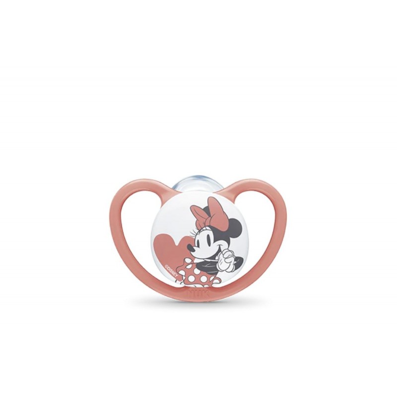 Nuk Disney Baby Space Mickey Πιπίλα Σιλικόνης 1 τμχ 6-18 Μηνών Σε Διάφορα Σχέδια