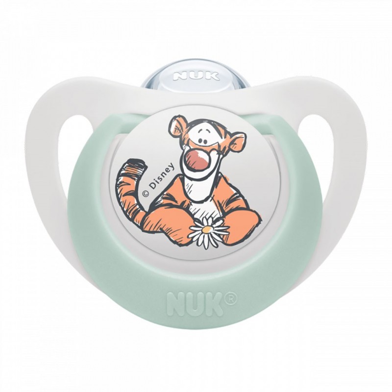 Nuk Disney Baby Star Winnie Πιπίλα Σιλικόνης 1 τμχ 6-18 Μηνών Σε Διάφορα Σχέδια