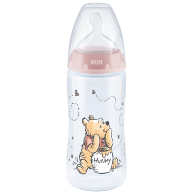 Nuk First Choice+ Disney Baby Winnie Πλαστικό Μπιμπερό Με Θηλή Σιλικόνης 6-18 Μηνών 300ml Σε Διάφορα Σχέδια