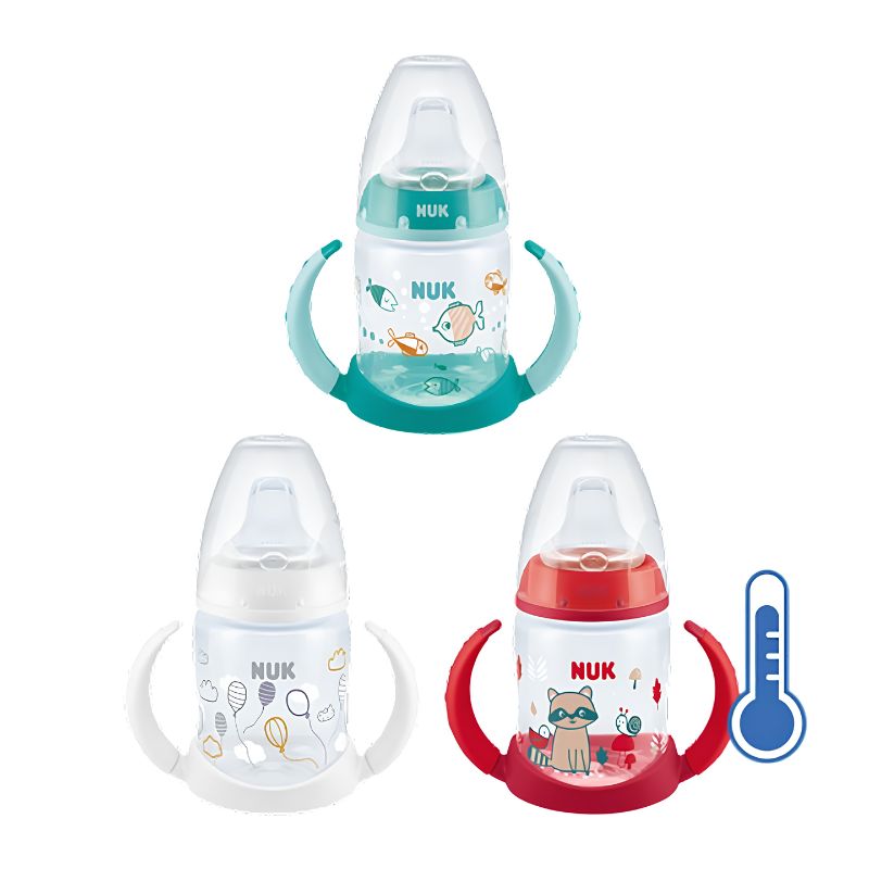 Nuk Εκπαιδευτικό Μπιμπερό με Λαβές First Choice 6-18m Σε Διάφορα Χρώματα
