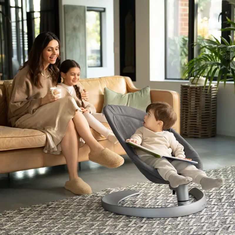 Nuna Leaf Grow Βρεφικό Ρηλάξ Χωρίς Μπάρα Παιχνιδιών Granite