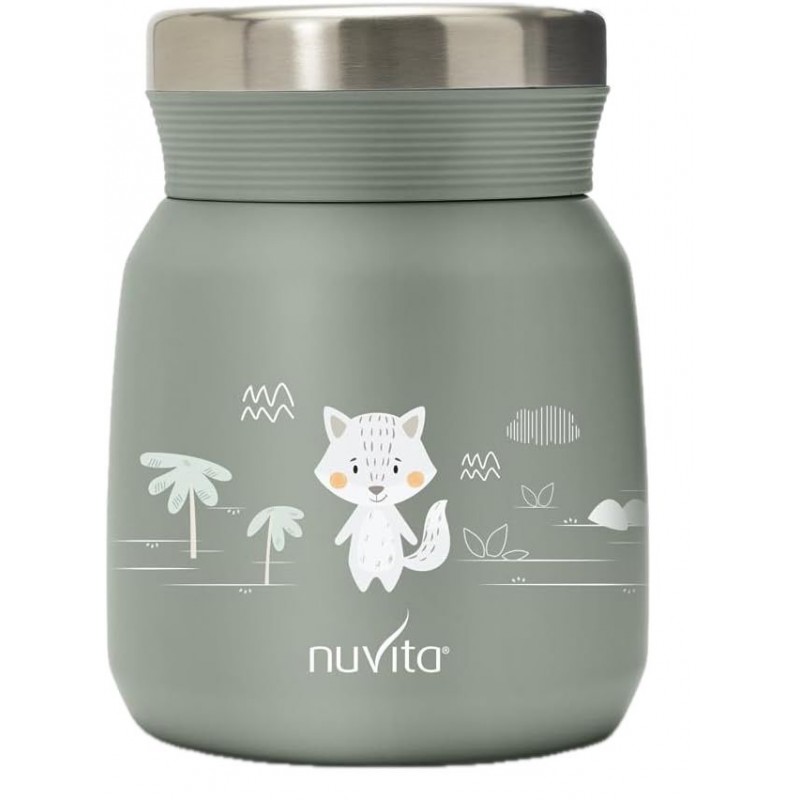 Nuvita Θερμός Φαγητού Από Ανοξείδωτο Ατσάλι 300ml Sage Green