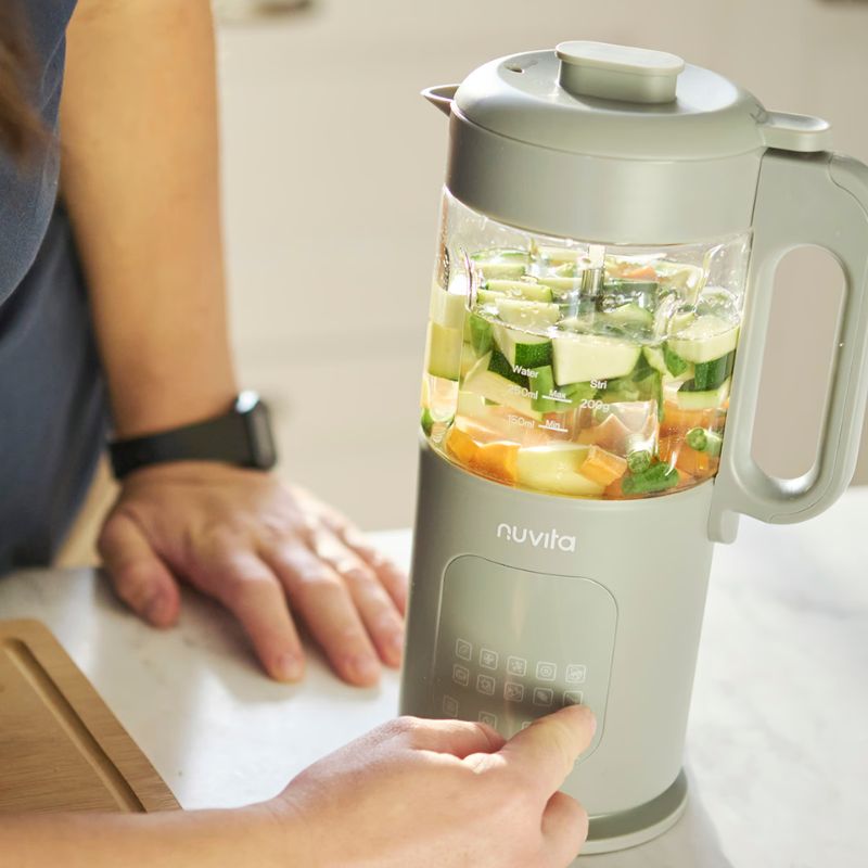 Nuvita Magic Pappa Πολυλειτουργικός Παρασκευαστής - Ατμομάγειρας 7-Σε-1 1967 Sage Green