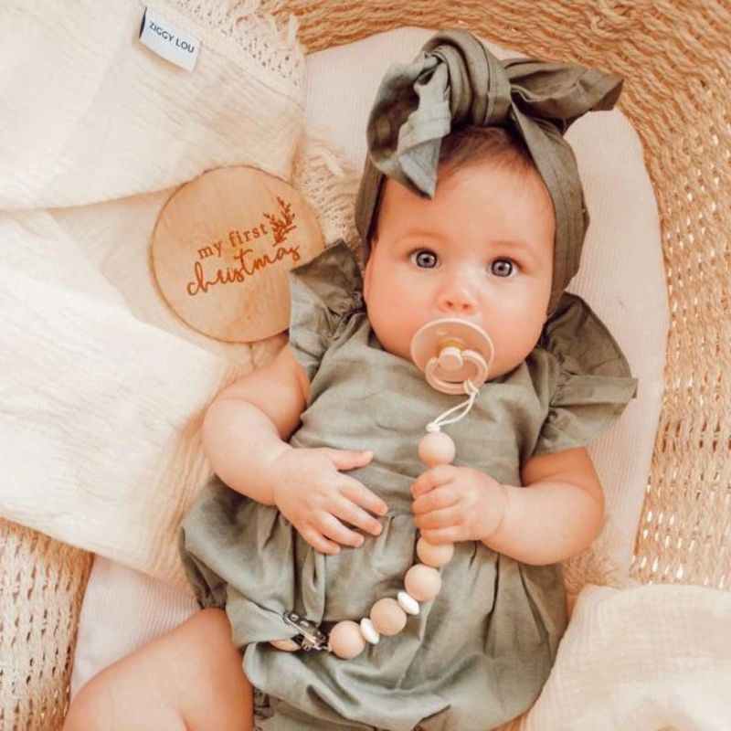 Ob Designs Eco-Friendly Κλιπ Πιπίλας Για 0+ Μηνών Peach Pink