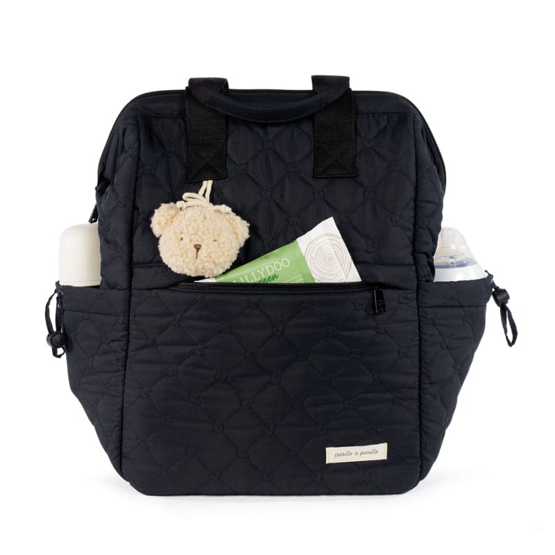 Pasito a Pasito Rucksack Τσάντα Backpack Με Αλλαξιέρα Paddington Black