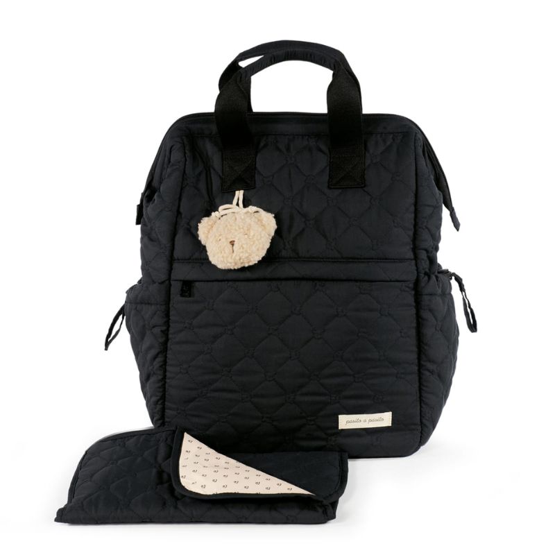 Pasito a Pasito Rucksack Τσάντα Backpack Με Αλλαξιέρα Paddington Black