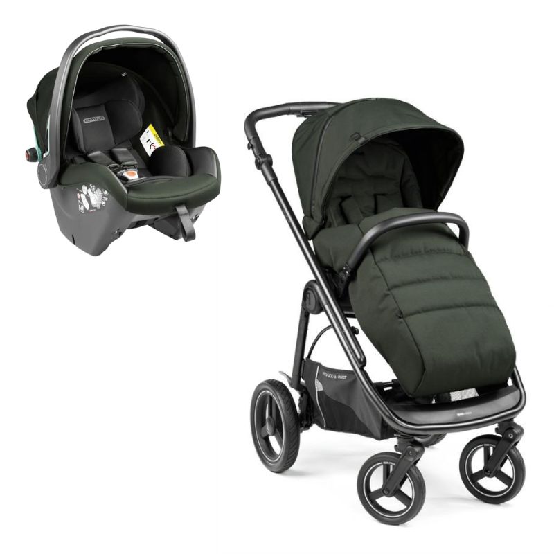 Peg Perego Veloce Βρεφικό Καρότσι Με Primo Viaggio Κάθισμα Αυτοκινήτου 40-87cm Green