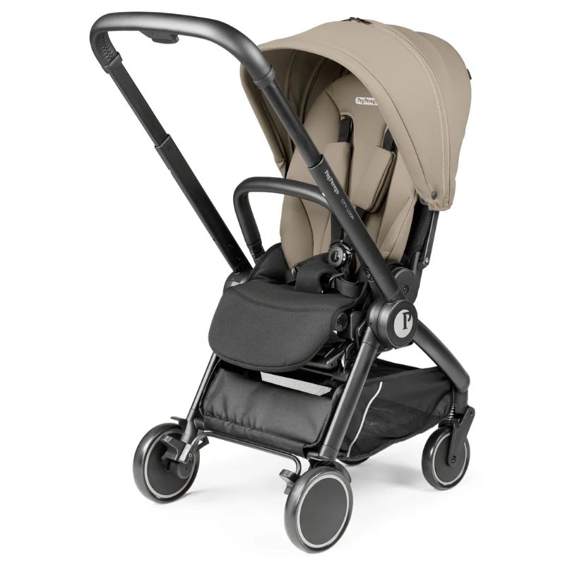 Peg Perego City Loop Βρεφικό Καρότσι Vanilla Blend Με Σκελετό True Black