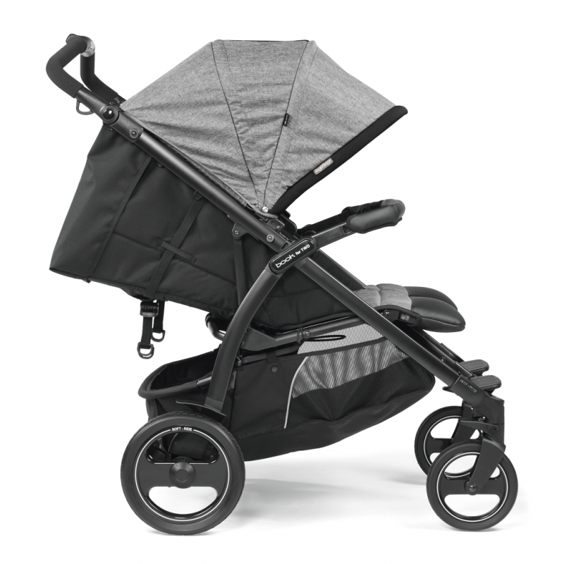 Peg Perego Book For Two Βρεφικό Καρότσι Διδύμων Quartz