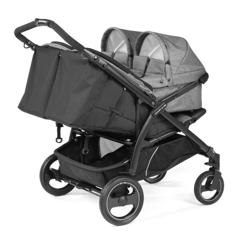 Peg Perego Book For Two Βρεφικό Καρότσι Διδύμων Quartz