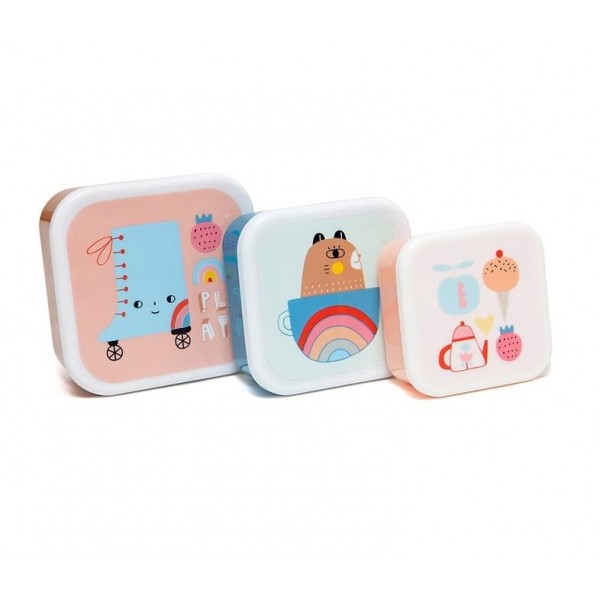 Petit Monkey lunch box set 3 Φαγητοδοχεία skate boot
