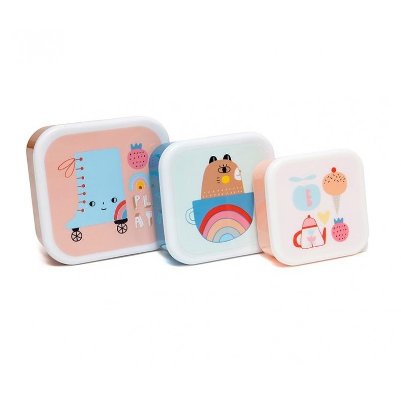 Petit Monkey lunch box set 3 Φαγητοδοχεία skate boot