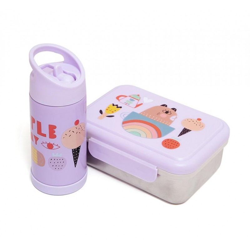 Petit Monkey stainless steel lunch box Φαγητοδοχείο Apple of my eye